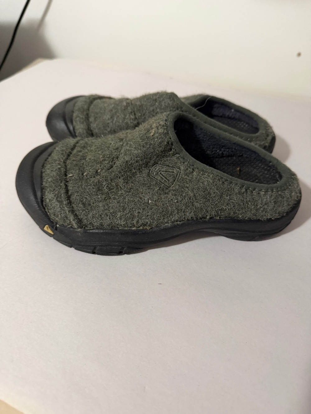 Keen Kids Olive Green Wool Slip-On Clog